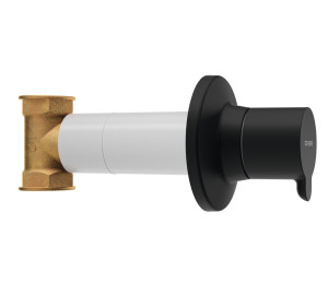 Llave de paso 1/2" Negra